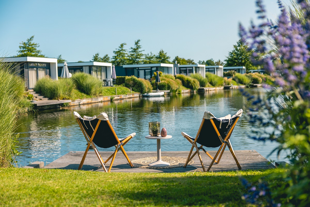 EuroParcs Veluwemeer cozy chairs at the water