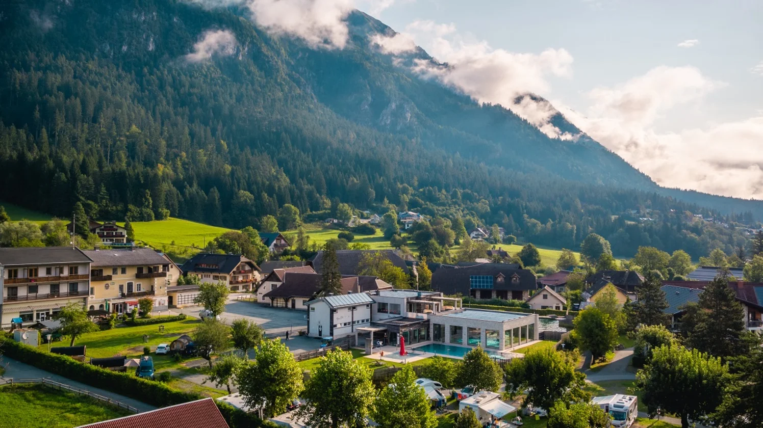 EuroParcs - Hermagor Nassfeld drone shot holiday park