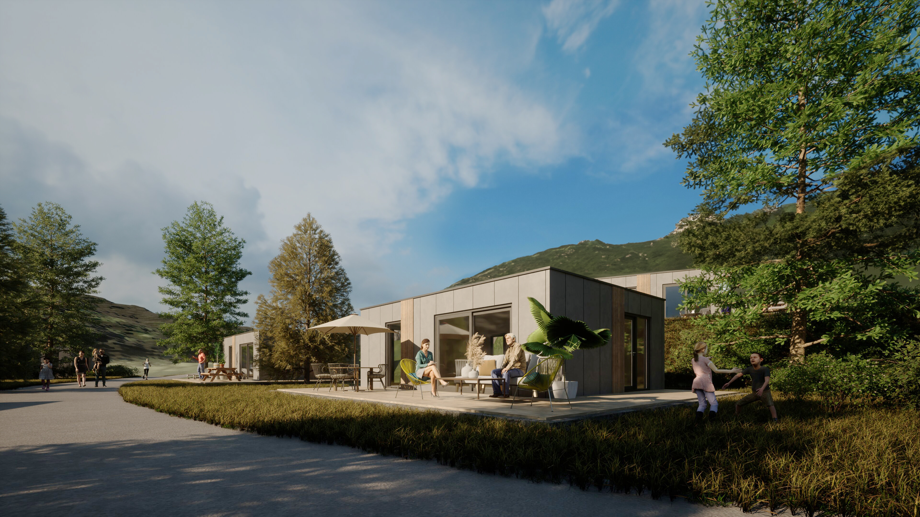 EuroParcs Ossiacher See rendering Enzian zomer