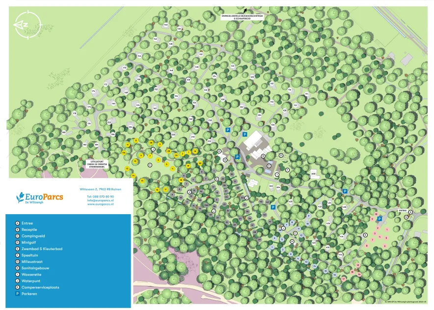 De Wiltzangh - Park Plattegrond