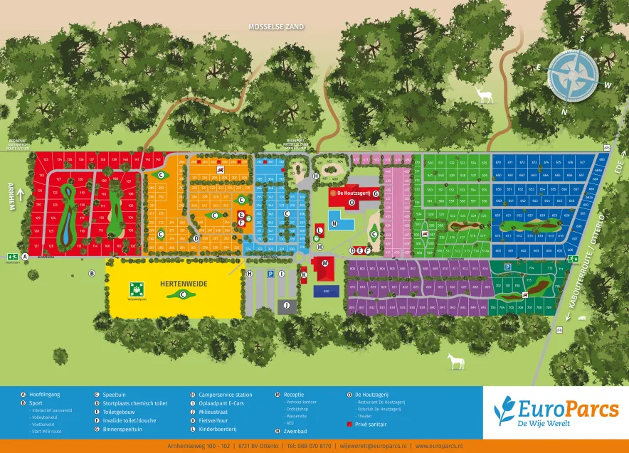 De Wije Werelt - Park plattegrond