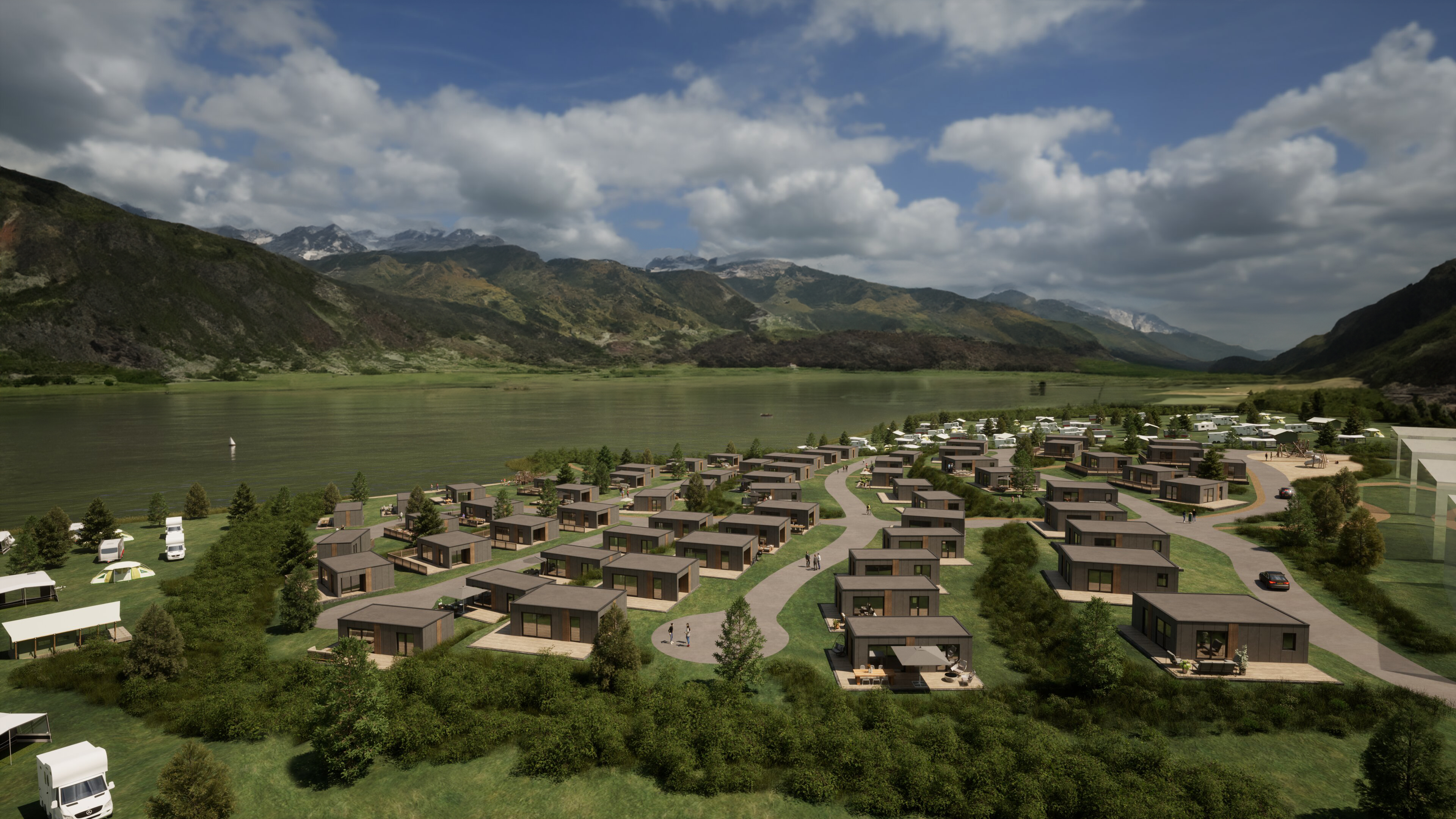 EuroParcs Ossiacher See rendering holiday park summer