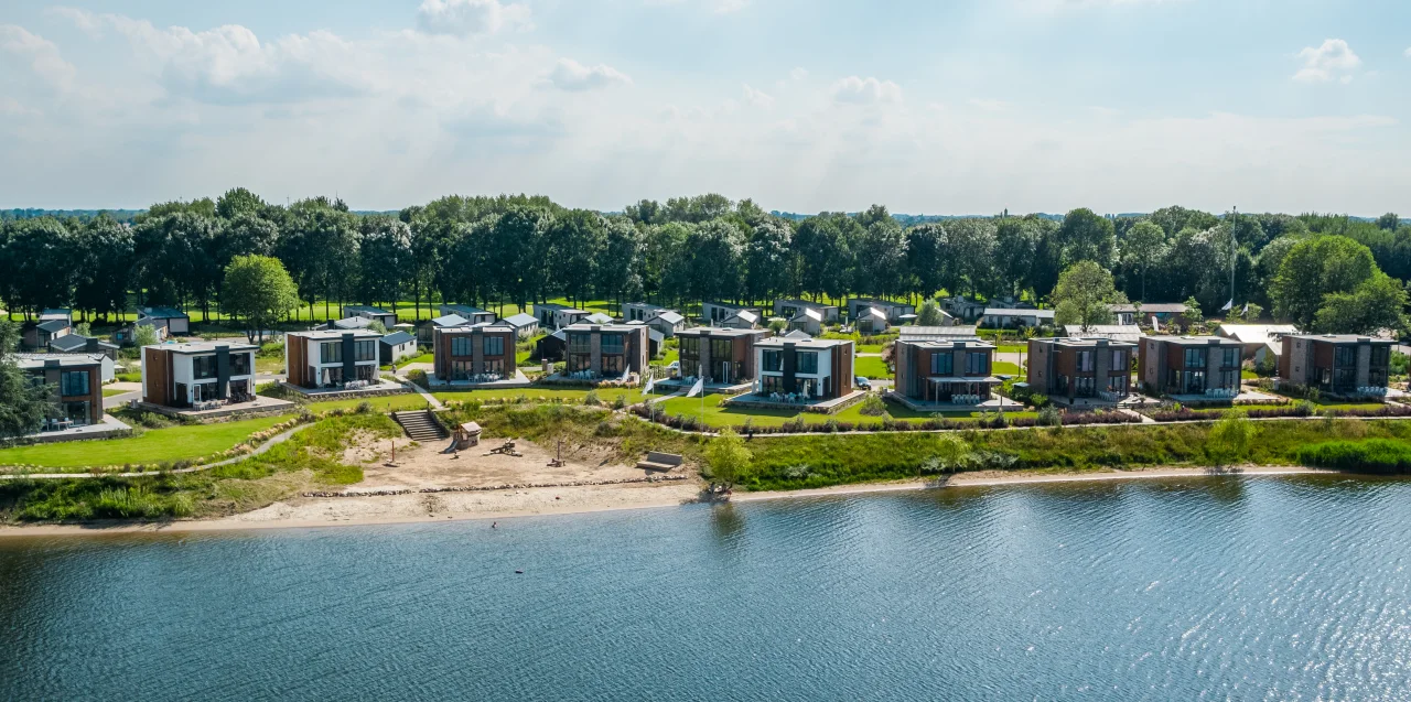 EuroParcs Aan de Maas drone holiday park water beach