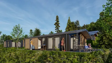 EuroParcs Biggesee Rendering 8 Person holiday home in the nature
