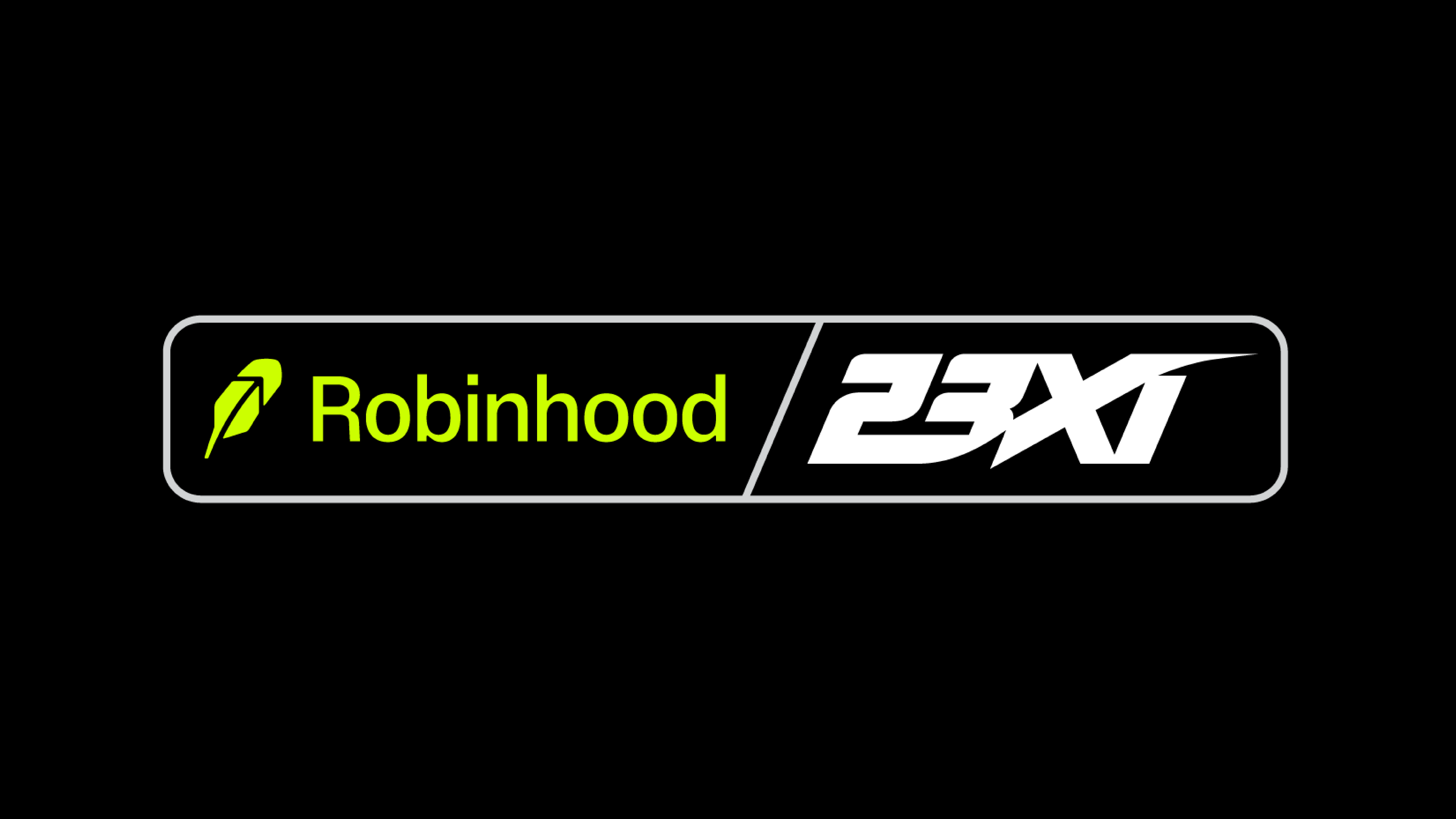 23XI_Partner_Logos_Robinhood-1920x1080_Robinhood - 23XI - dark bkgd