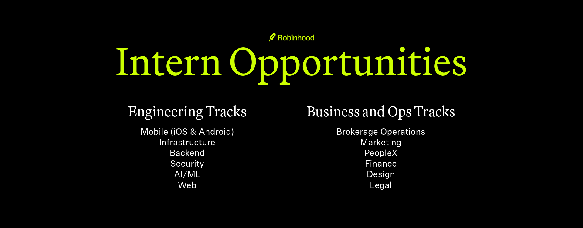 Interning at Robinhood: Your Launchpad to High Performance 6