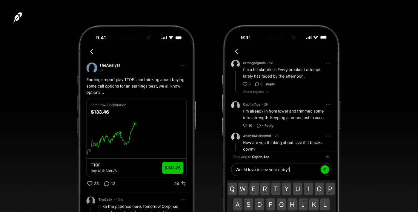 Robinhood Social UX