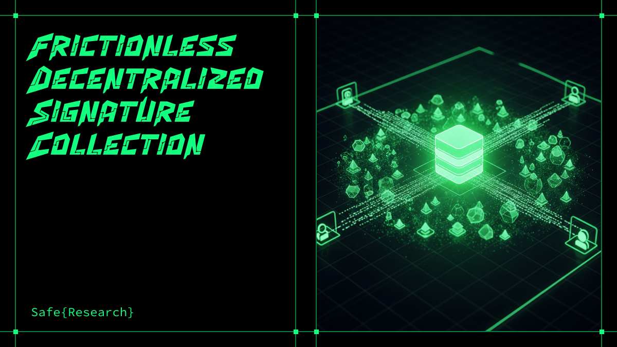 Frictionless Decentralized Signature Collection