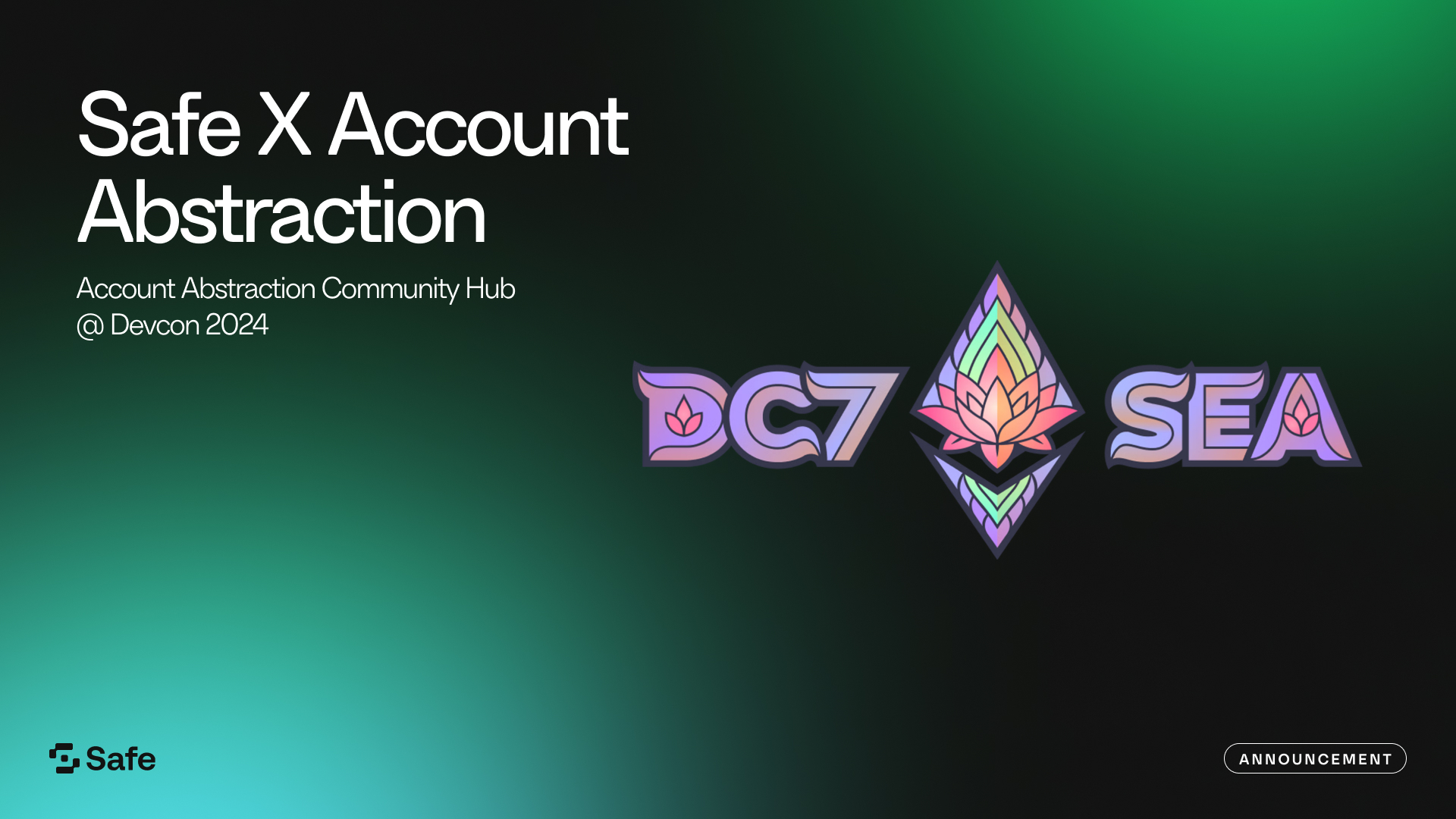 Explore the Future of Smart Accounts with Safe at Devcon’s Account Abstraction Community Hub