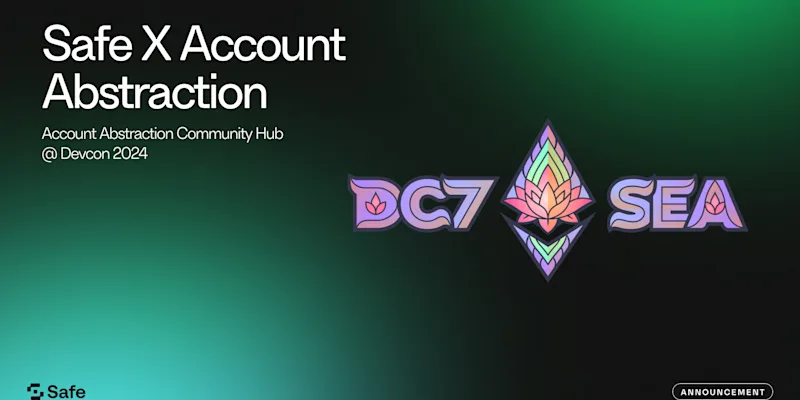 Explore the Future of Smart Accounts with Safe at Devcon’s Account Abstraction Community Hub