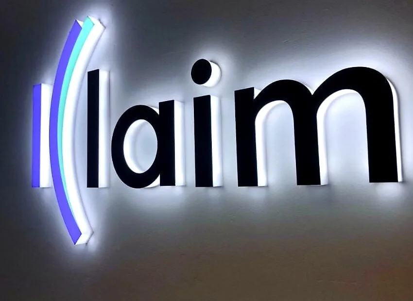 Klaim Halo-Lit Letters — 3D Signage by Best Color Signs, Dubai