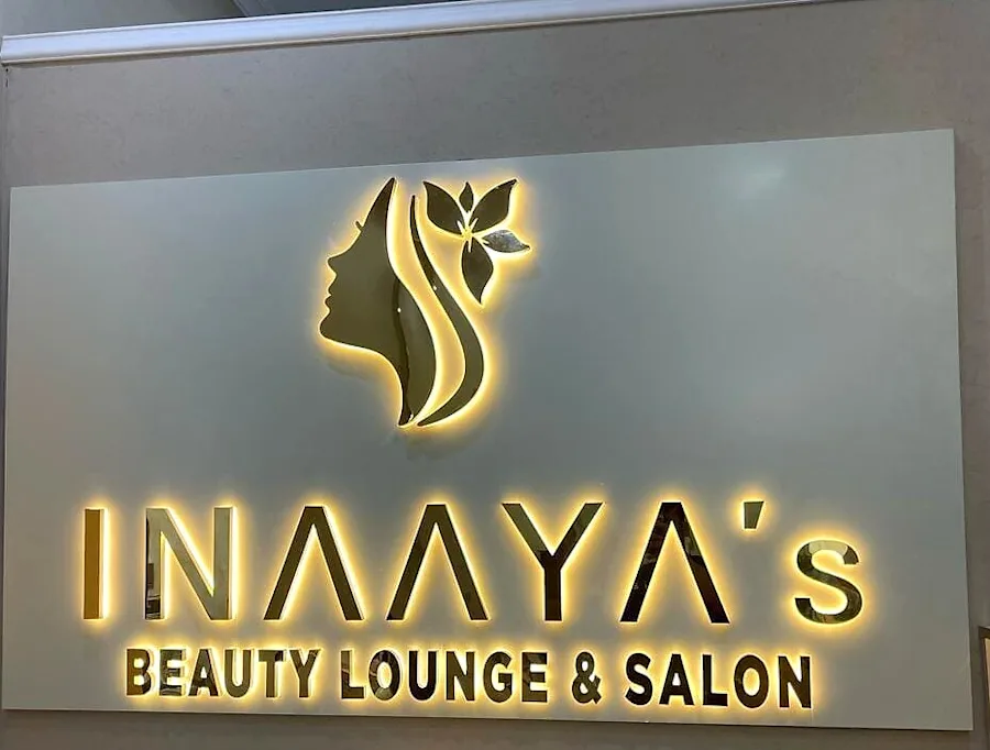 Inaaya's Beauty Lounge Sign — Indoor Signage by Best Color Signs, Dubai