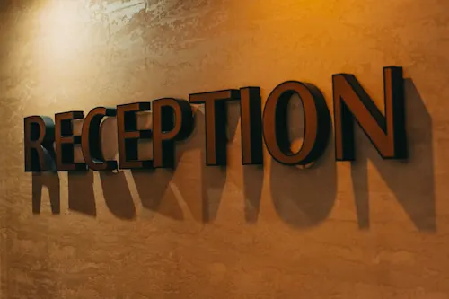 Reception Signage — Best Color Signs, Dubai