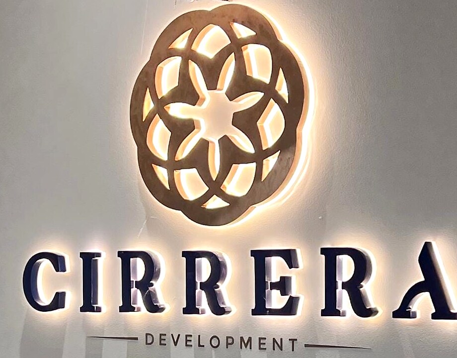 Cirrera Development Reception — signage by Best Color Signs, Dubai