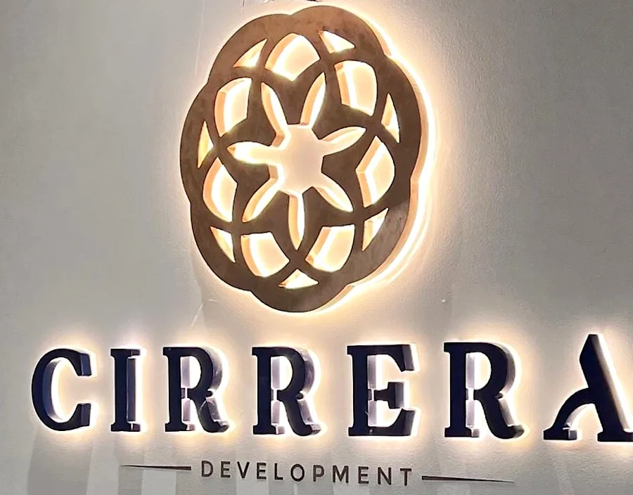 Cirrera Development Reception — Reception Signage by Best Color Signs, Dubai