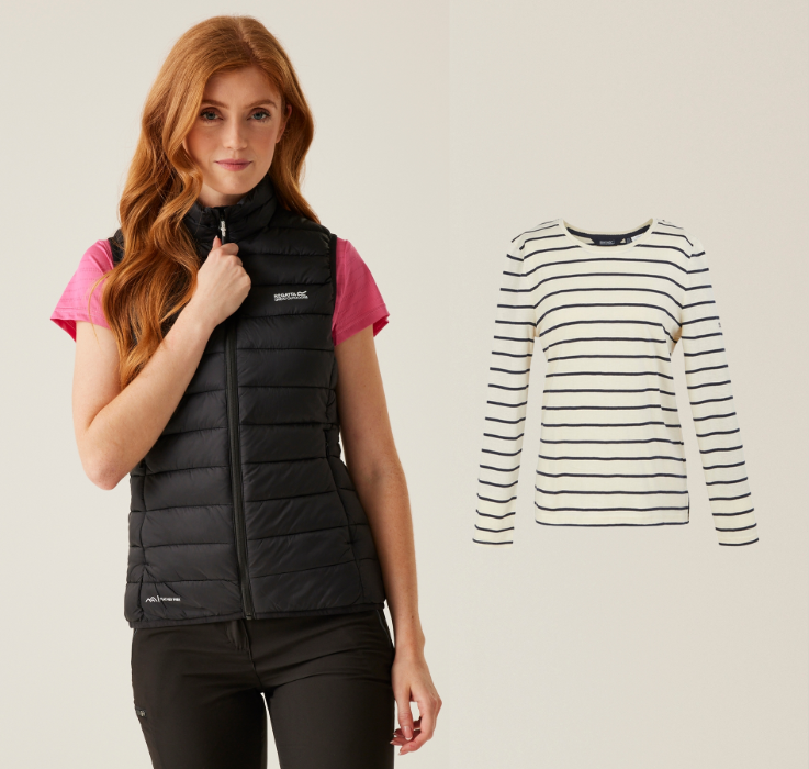 Women's Autumn Outfit 3 - Gilet & TShirt