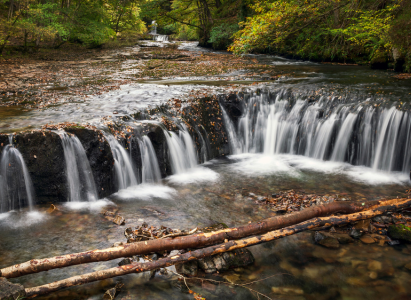 One of the four waterfalls on the four waterfall walk