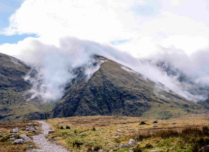 Carrauntoohil in the clouds