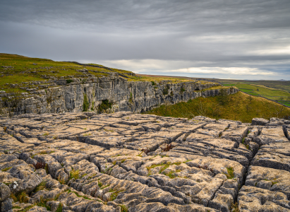 Limestone Pavement above Malham Cove, in Malhamdale