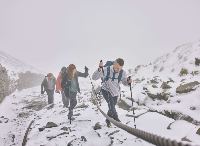 Old Man Coniston - Uphill in the snow