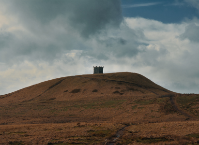 Rivington Pike on a cloudy day