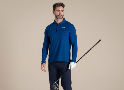 Gents long sleeve Bramshaw Golf shirt