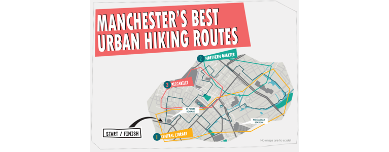 Manchester's Best Urban Hiking Routes Map