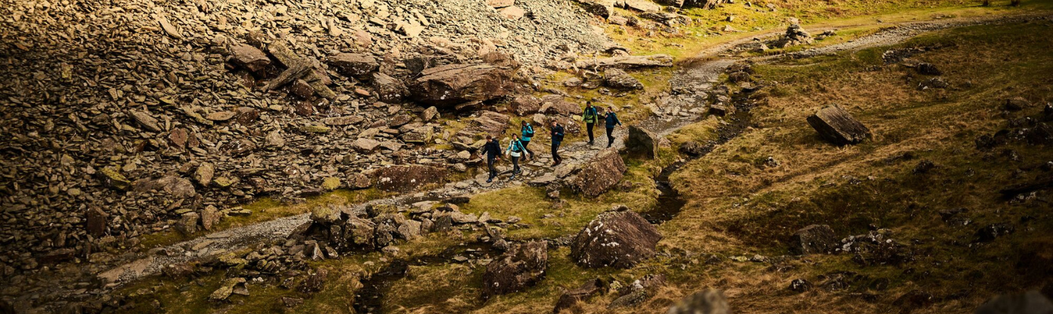 A group of people on a UK hike