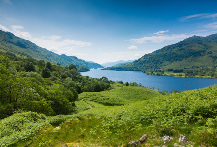 an impression of the West Highland Way Trail, Hiking Trail