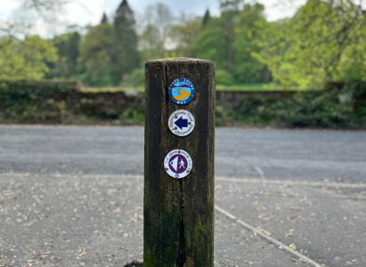 Loch Lomand Hike - Sign Post