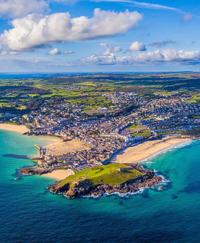 Aerial St Ives, Cornwall