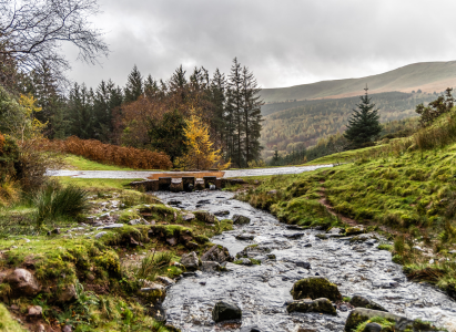 Sceneic view of the Brecon Beacons
