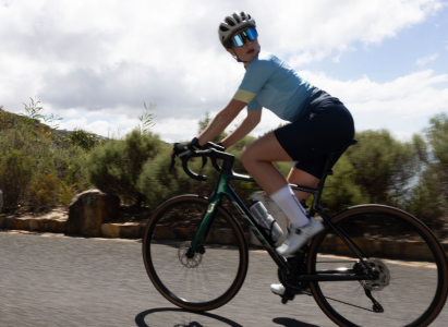 Image of woman cycling