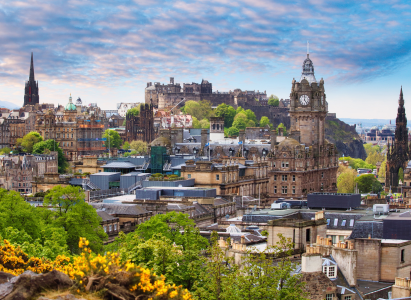 Scenic view of Edinburgh