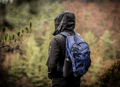 DofE Hiker Soaked in the Rain