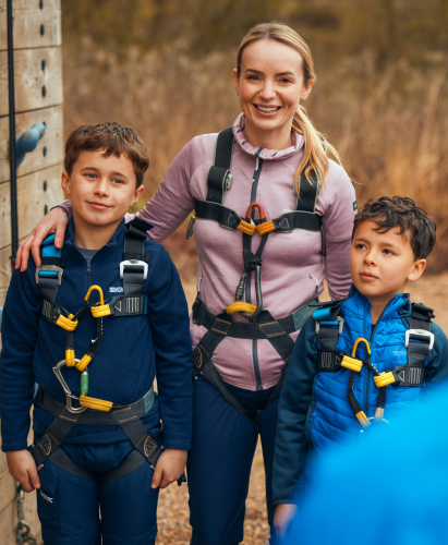 Family wearing Regatta fleeces