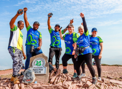 Trek26 at the top of pen y fan