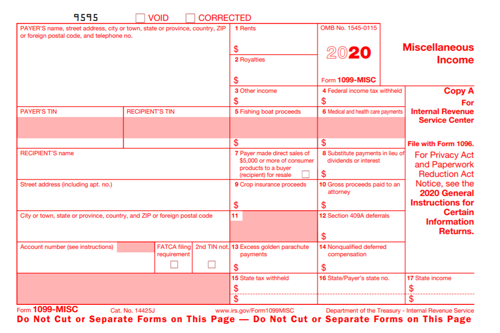 Basics Of Form 1099