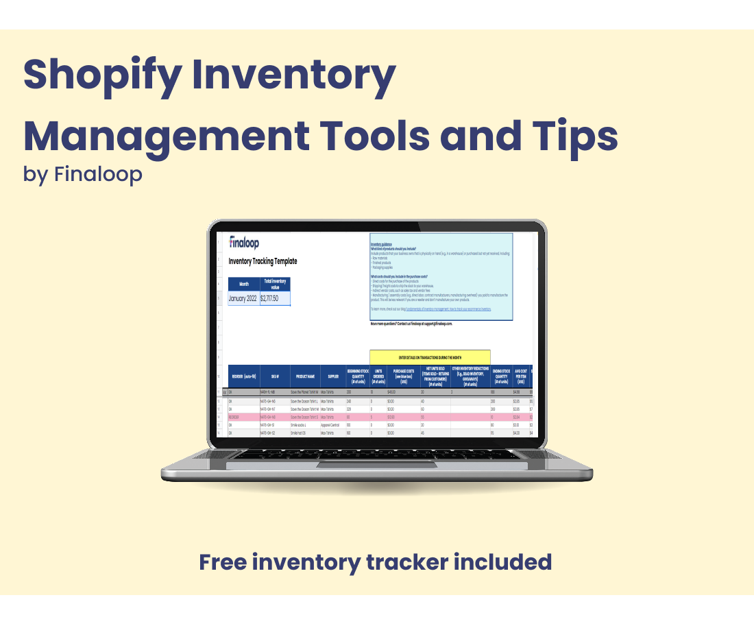 Shopify inventory management tools and tips
