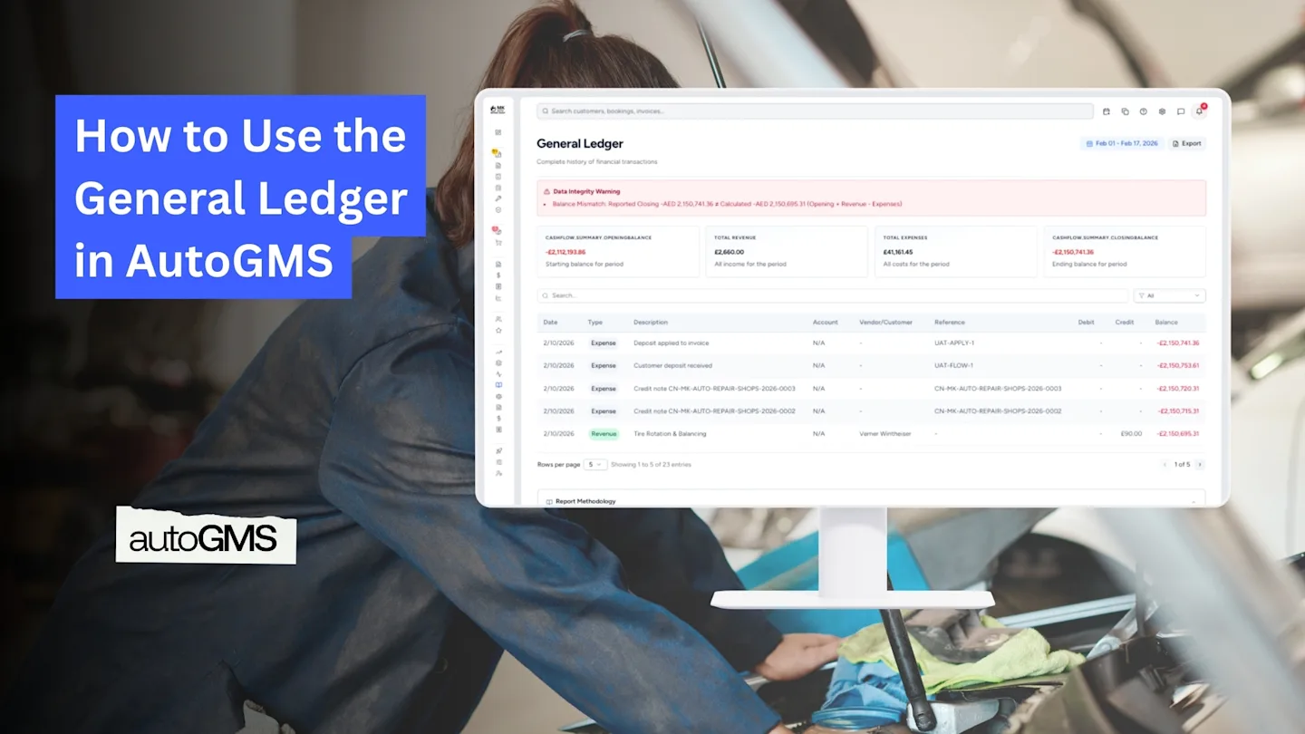 How to Use the General Ledger in AutoGMS