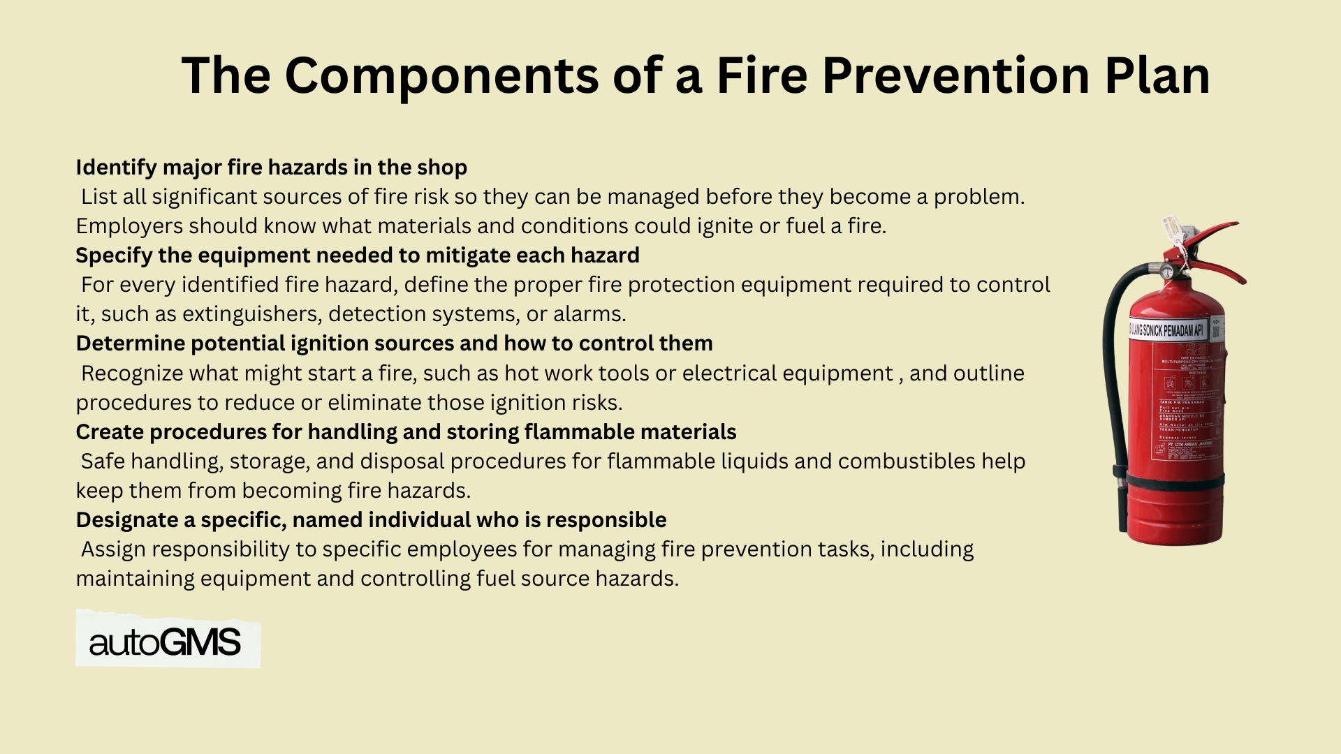 The Components of a Fire Prevention Plan