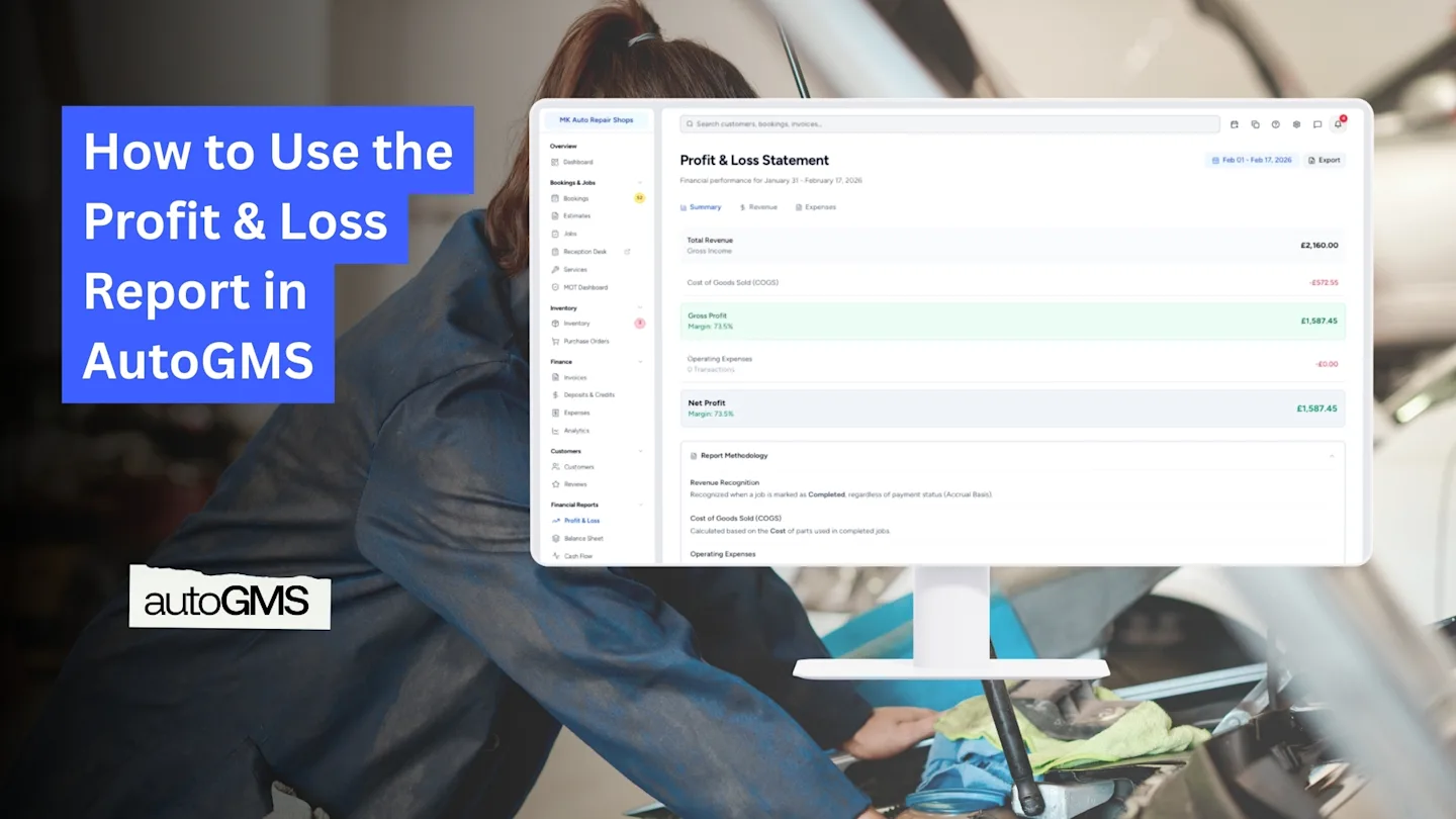 How to Use the Profit & Loss Report in AutoGMS