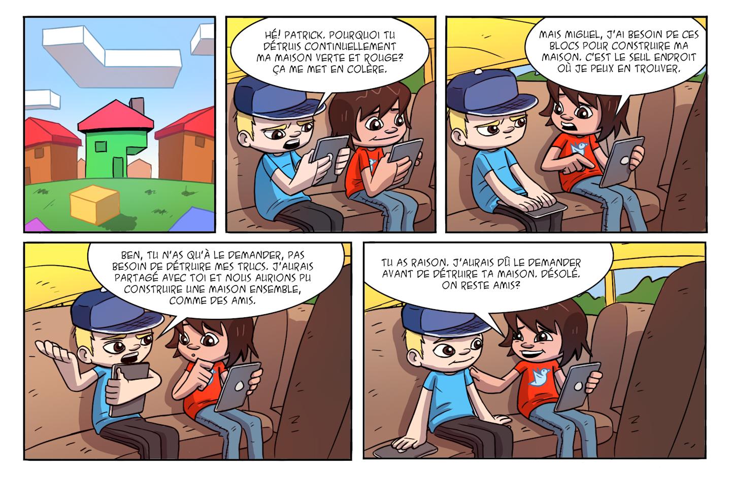 Comic: Amitié, par : Cody, Concours de bandes dessinées TELUS CyberFuté