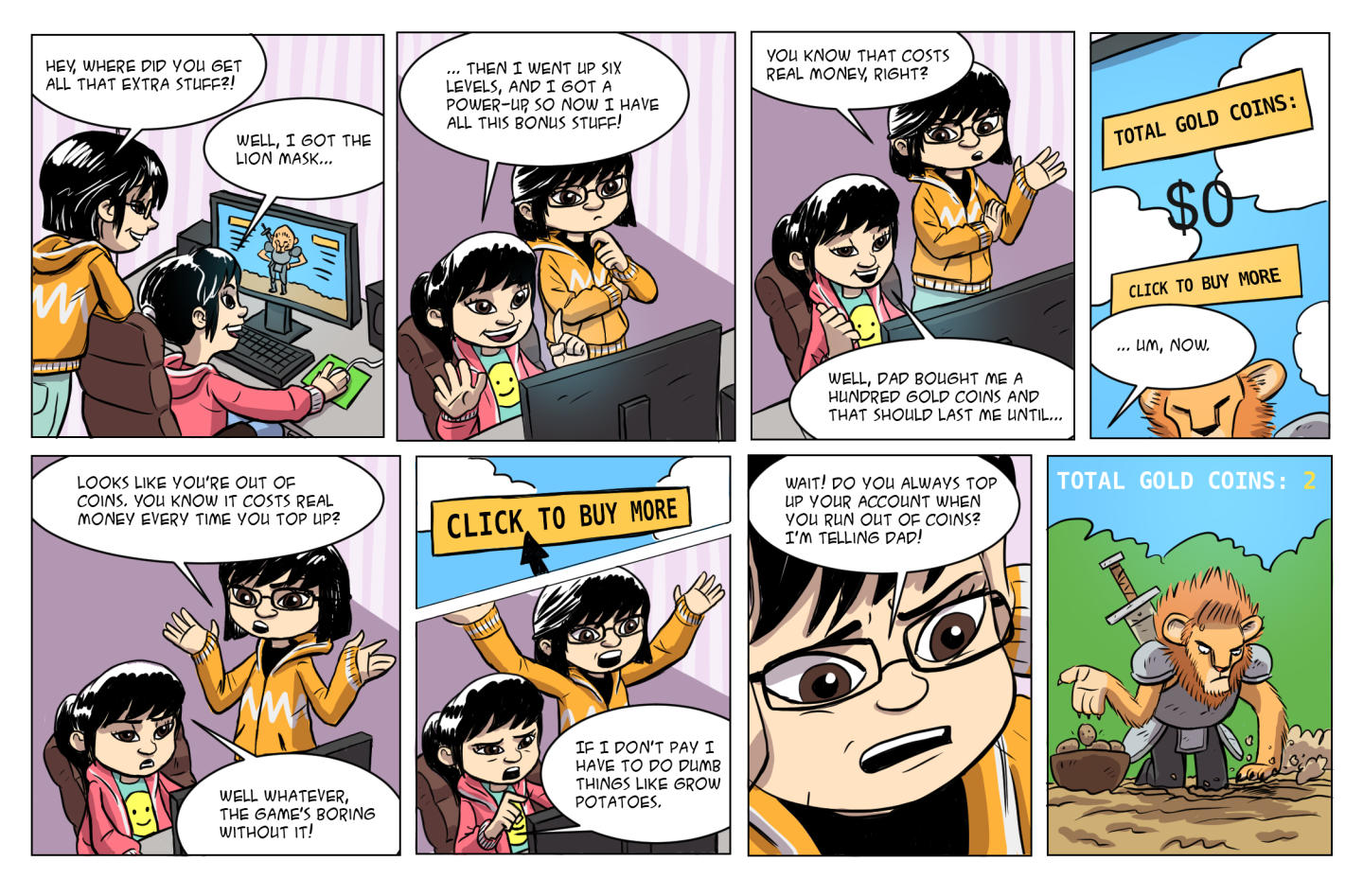 Comic: Pay to Play, created in partnership with MediaSmarts