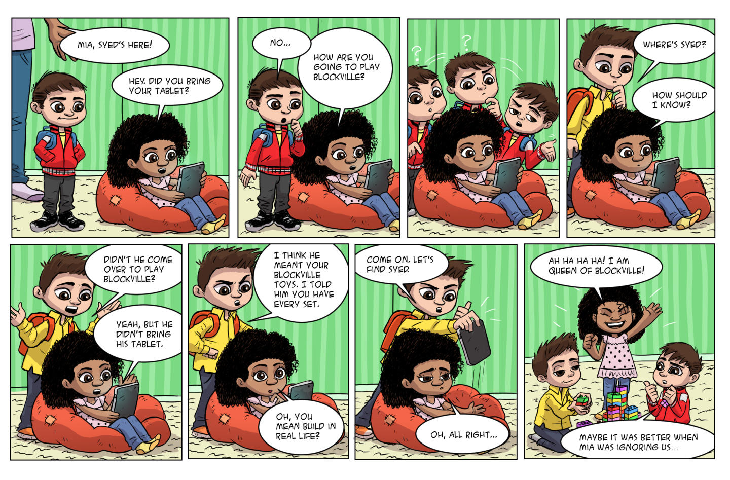 Comic: Play Date, created in partnership with MediaSmarts