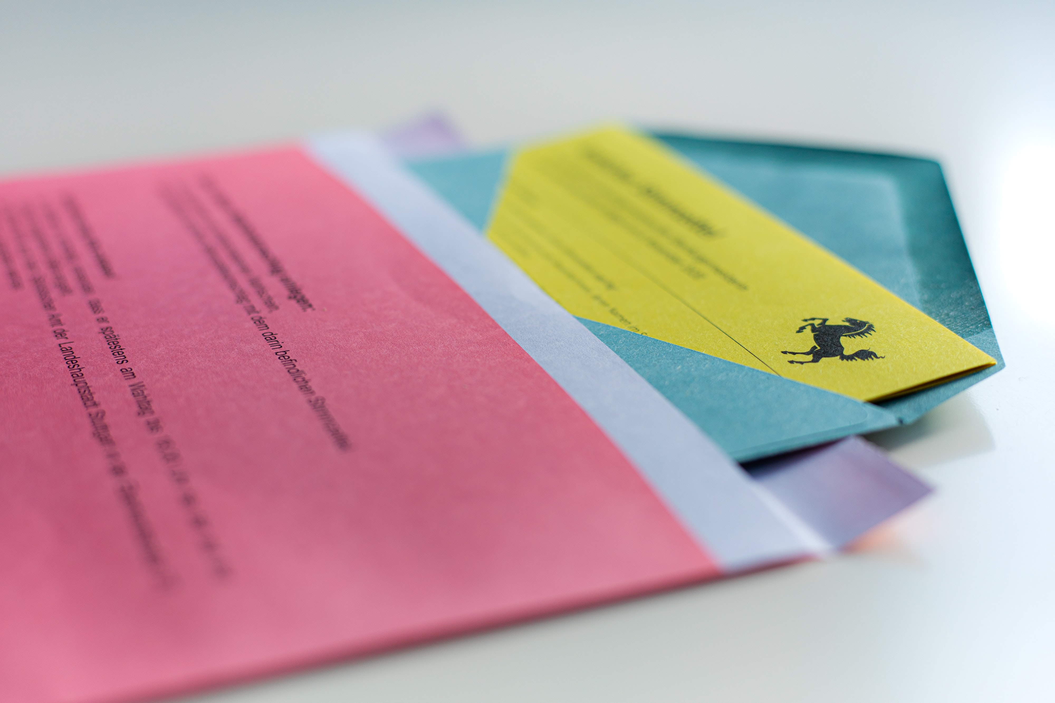 the envelope is designed to be as simple as possible.