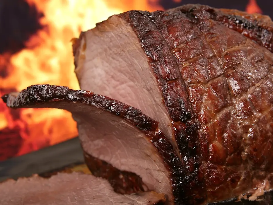 a steak on a grill.