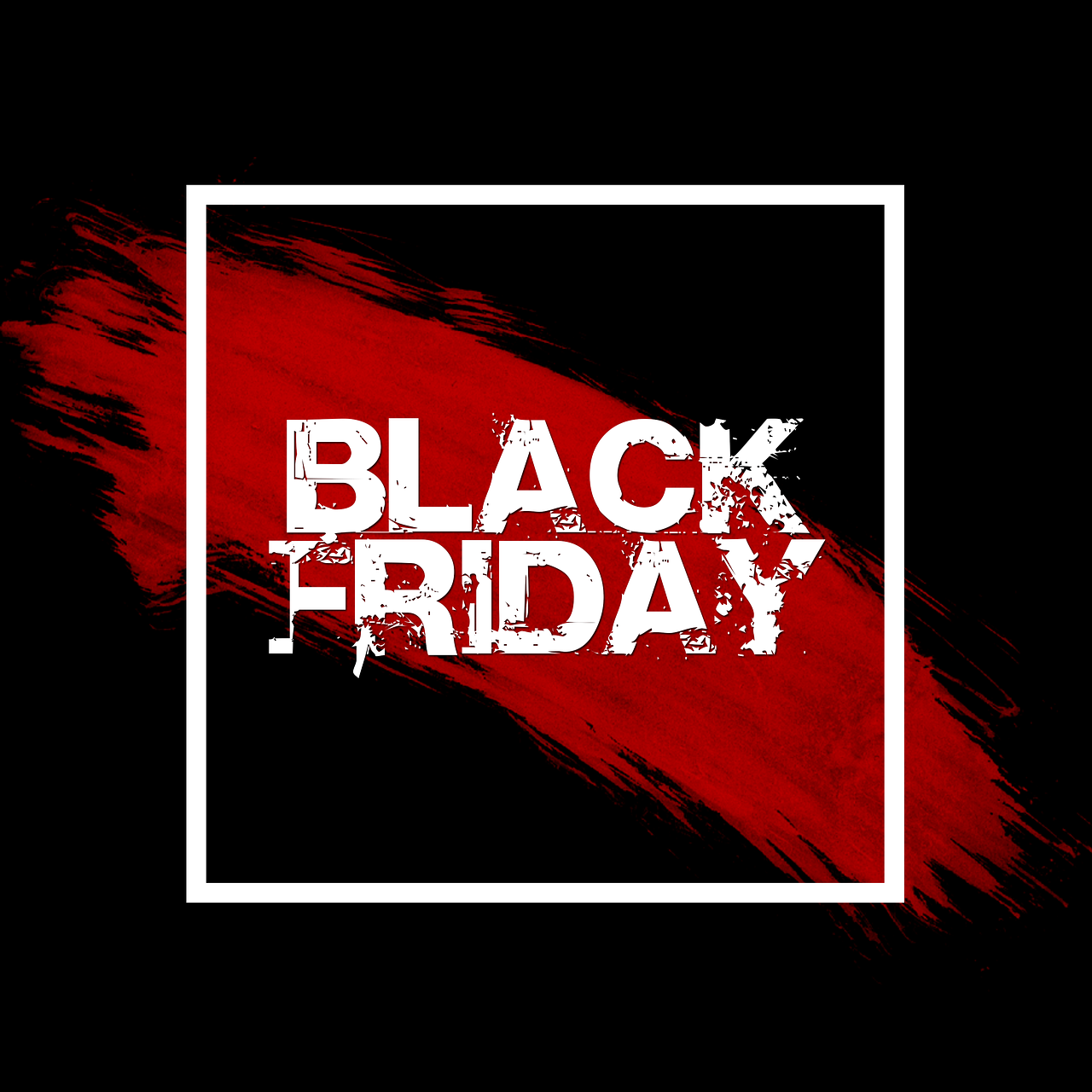 isolated black friday label on a white background.