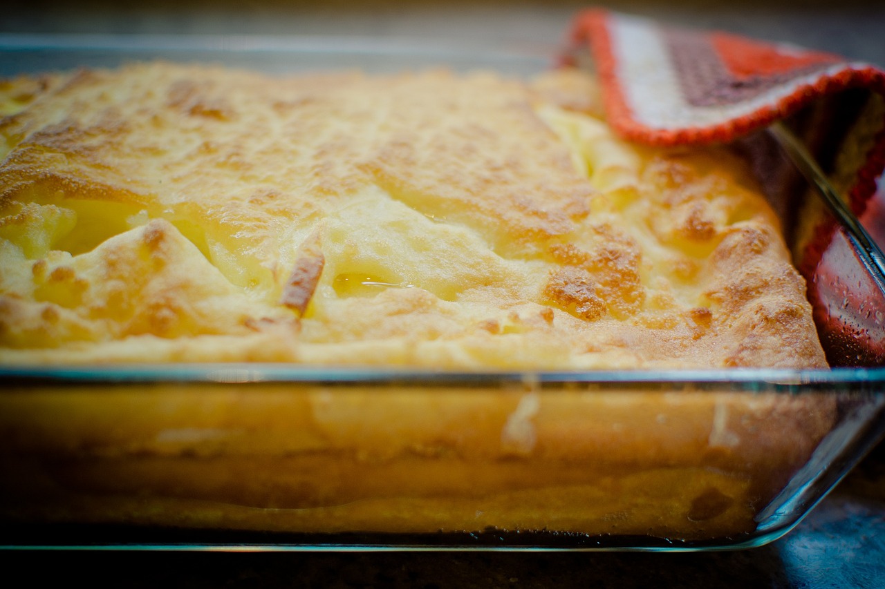 the finished pie with the crust.