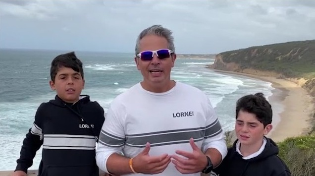 dad and sons cropped